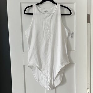 Old Navy White Sleeveless Bodysuit